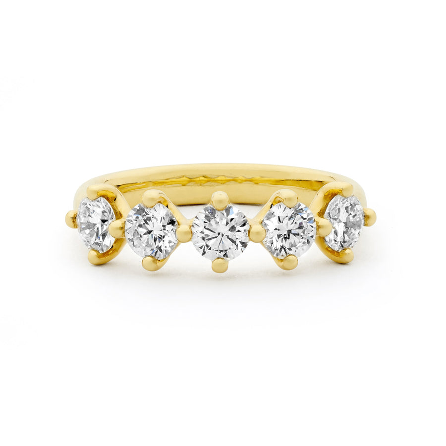 'Lumia' 1.00ct Claw Set Cardinal Diamond Band