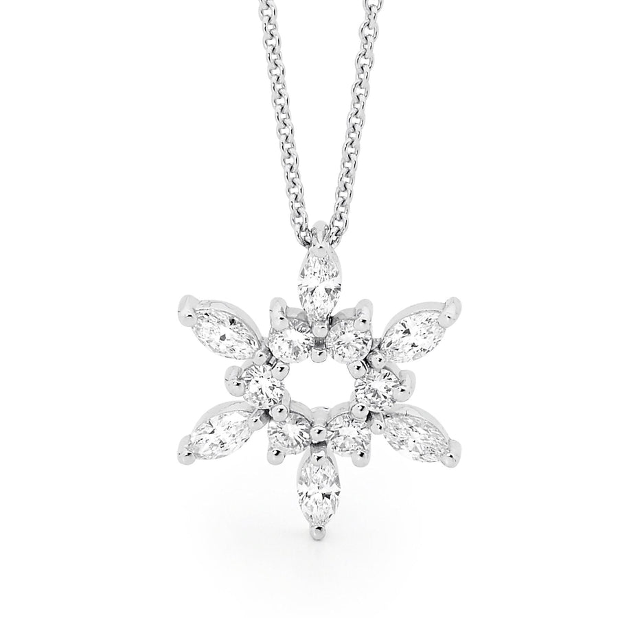 Snowflake Diamond Pendant jewellery stores perth perth jewellery stores australian jewellery designers online jewellery shop perth jewellery shop jewellery shops perth perth jewellers jewellery perth jewellers in perth diamond jewellers perth bridal jewellery australia pearl jewellery australian pearls diamonds and pearls perth