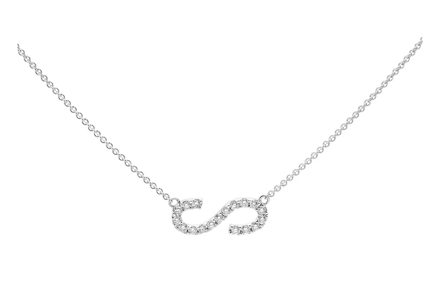 Letter S Diamond Necklace Perth online jewellery shop perth jewellery stores jewellery stores perth australian jewellery designers bridal jewellery australia australian jewellery designers online jewellery shop perth jewellery shop jewellery shops perth perth jewellers jewellery perth jewellers in perth diamond jewellers perth bridal jewellery australia