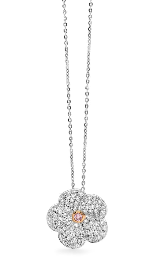 Pink Diamond Flower Necklace jewellery stores perth perth jewellery stores australian jewellery designers online jewellery shop perth jewellery shop jewellery shops perth perth jewellers jewellery perth jewellers in perth diamond jewellers perth bridal jewellery australia pearl jewellery australian pearls diamonds and pearls perth