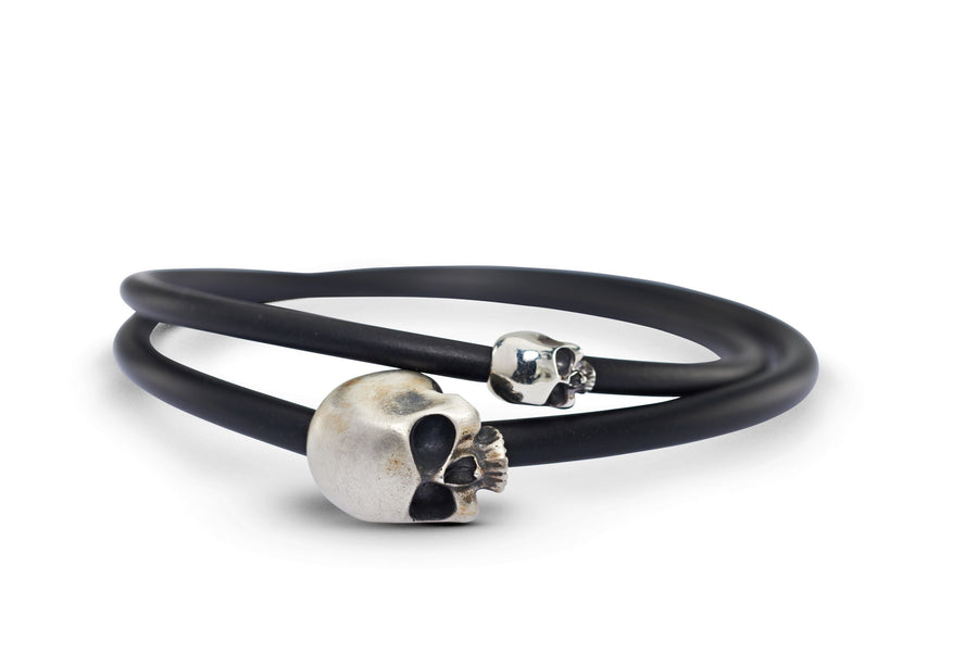 Sterling Silver Skull bangles (Small Skull & Large Skull Versions) jewellery stores perth perth jewellery stores australian jewellery designers online jewellery shop perth jewellery shop jewellery shops perth perth jewellers jewellery perth jewellers in perth mens jewellery perth