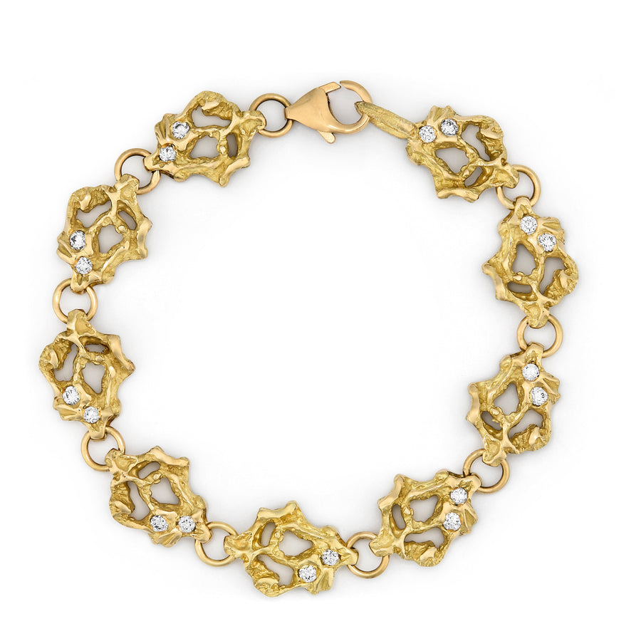 'Sun Arc' diamond bracelet