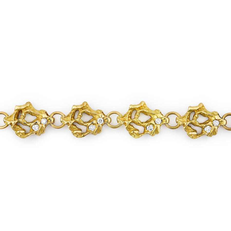 'Sun Arc' diamond bracelet