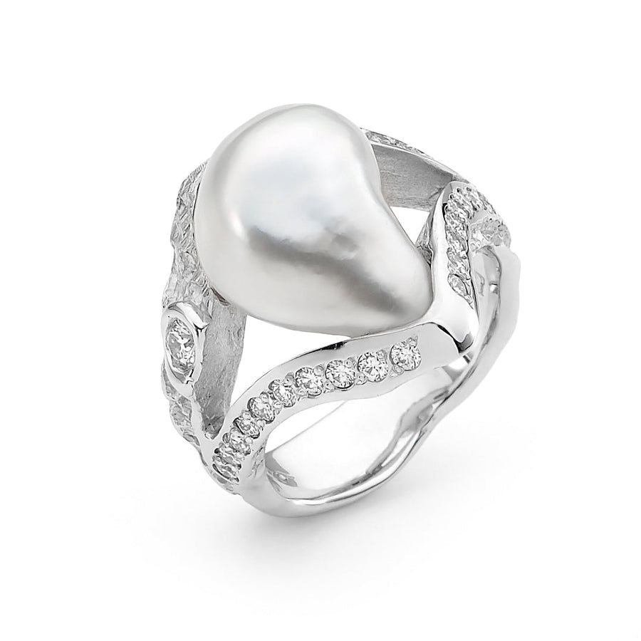 Silver Diamond Pearl Rings Perth online jewellery shop perth jewellery stores jewellery stores perth australian jewellery designers designer engagement rings engagement rings perth diamond engagement rings bridal jewellery australia pearl jewellery australian pearls diamonds and pearls perth engagement rings for women custom engagement rings perth custom made engagement rings perth diamond engagement rings