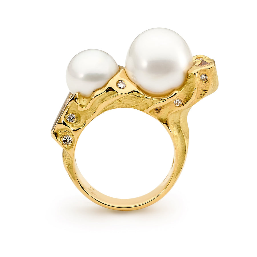 Yellow Gold Pearl and Diamond Ring Perth jewellery stores perth perth jewellery stores australian jewellery designers online jewellery shop perth jewellery shop jewellery shops perth perth jewellers jewellery perth jewellers in perth diamond jewellers perth bridal jewellery australia pearl jewellery australian pearls diamonds and pearls perth