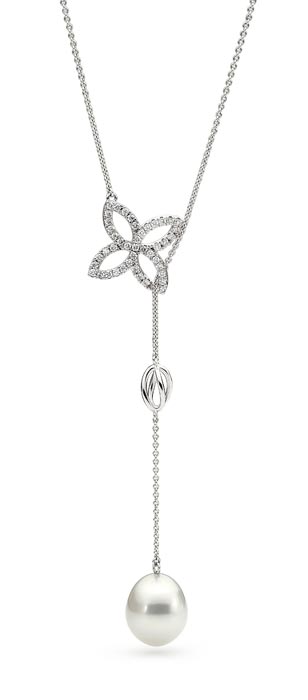 Pearl and Diamond Lariat Necklace jewellery stores perth perth jewellery stores australian jewellery designers online jewellery shop perth jewellery shop jewellery shops perth perth jewellers jewellery perth jewellers in perth diamond jewellers perth bridal jewellery australia pearl jewellery australian pearls diamonds and pearls perth