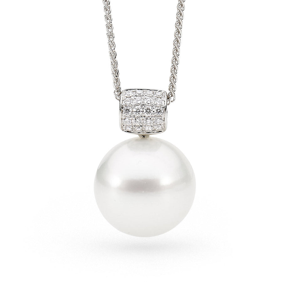 Pearl and Pave Set Diamond Pendant jewellery stores perth perth jewellery stores australian jewellery designers online jewellery shop perth jewellery shop jewellery shops perth perth jewellers jewellery perth jewellers in perth diamond jewellers perth bridal jewellery australia pearl jewellery australian pearls diamonds and pearls perth