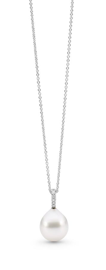 Claw Set Pearl and Diamond Pearl Pendant australian jewellery designers online jewellery shop perth jewellery shop jewellery shops perth perth jewellers jewellery perth jewellers in perth diamond jewellers perth bridal jewellery australia pearl jewellery