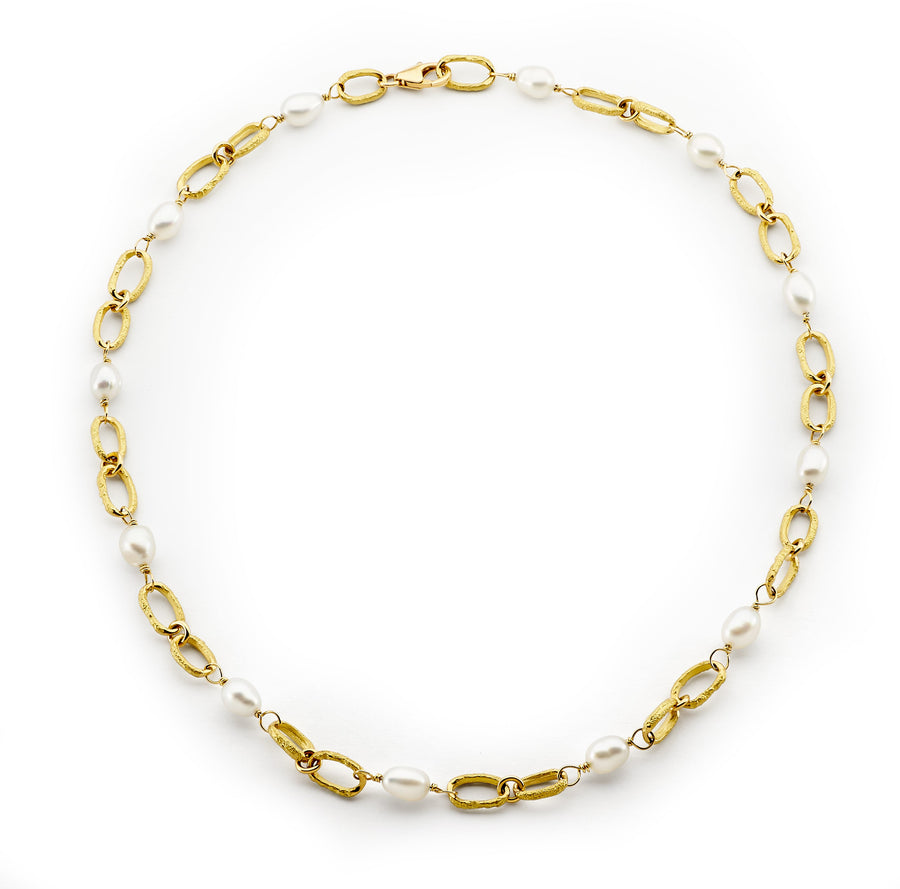 'Ebbs and flows' south sea pearl necklace