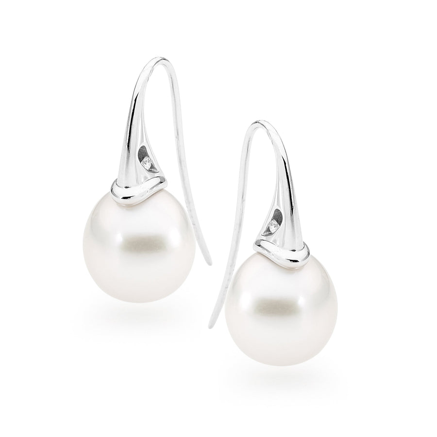Fin shaped pearl earrings online jewellery shop perth jewellery stores jewellery stores perth australian jewellery designers bridal jewellery australia