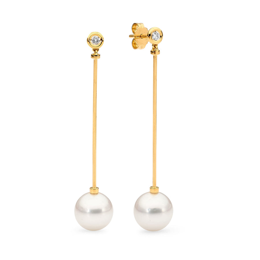 Modern pearl drop Earrings online jewellery shop buy jewellery online jewellers in perth perth jewellery stores wedding jewellery australia diamonds for sale perth gold jewellery perth  pearl jewellery