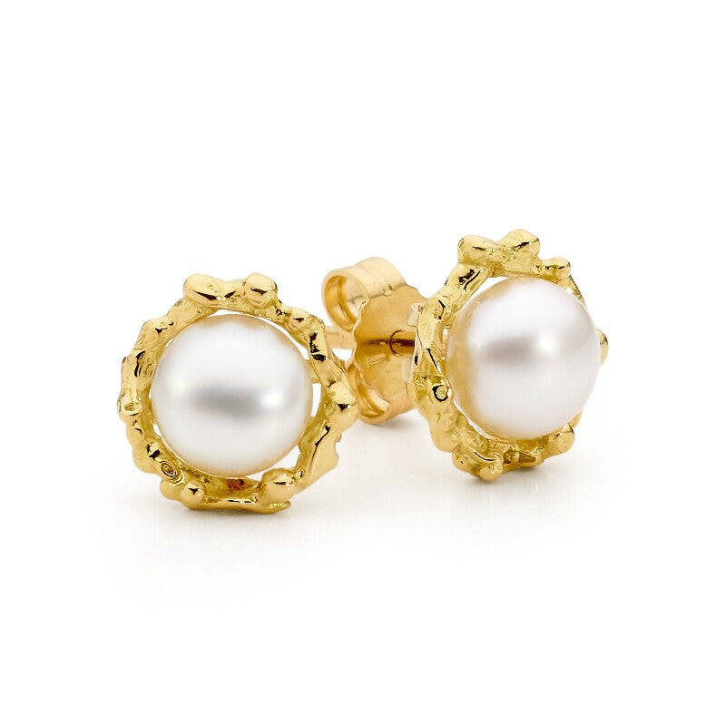 Freeform Seedless Pearl Earrings Freeform Seedless Pearl Earrings online jewellery shop buy jewellery online jewellers in perth perth jewellery stores wedding jewellery australia