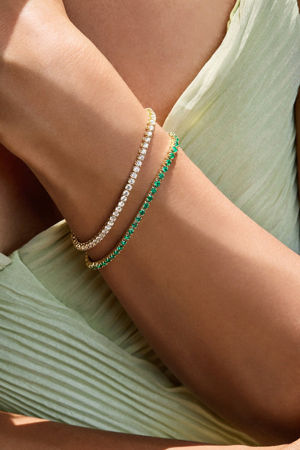 4.00ct+ Claw Set Diamond Tennis Bracelet