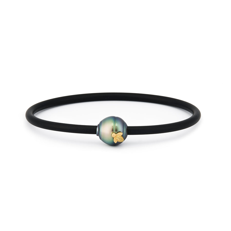 'Honeybee' South Sea Pearl Neoprene Bangle