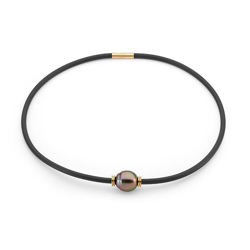 Yellow Gold Pearl Neoprene Necklet jewellery stores perth perth jewellery stores australian jewellery designers online jewellery shop perth jewellery shop jewellery shops perth perth jewellers jewellery perth jewellers in perth diamond jewellers perth bridal jewellery australia pearl jewellery australian pearls diamonds and pearls perth