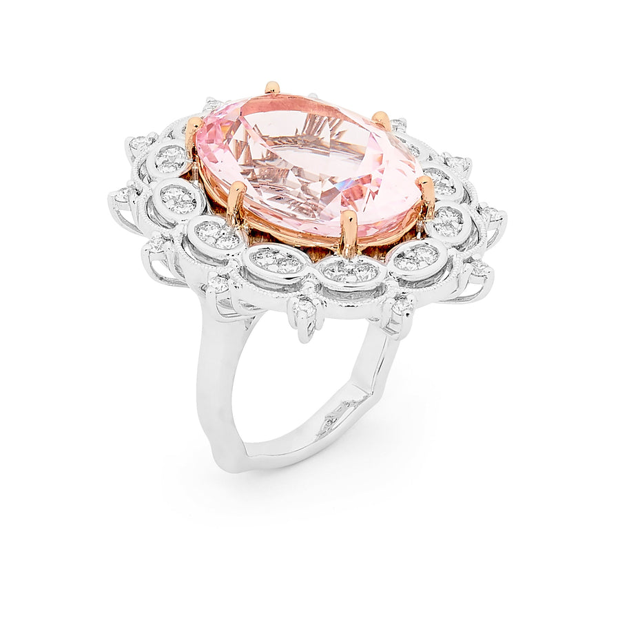 Vintage Style Morganite & Diamond Ring jewellery stores perth perth jewellery stores australian jewellery designers online jewellery shop perth jewellery shop jewellery shops perth perth jewellers jewellery perth jewellers in perth diamond jewellers perth bridal jewellery australia pearl jewellery australian pearls diamonds and pearls perth engagement rings for women custom engagement rings perth custom made engagement rings perth diamond engagement rings