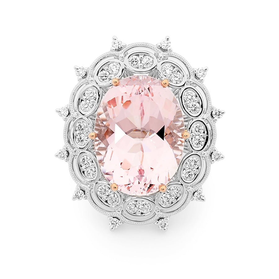 Vintage Style Morganite & Diamond Ring jewellery stores perth perth jewellery stores australian jewellery designers online jewellery shop perth jewellery shop jewellery shops perth perth jewellers jewellery perth jewellers in perth diamond jewellers perth bridal jewellery australia pearl jewellery australian pearls diamonds and pearls perth engagement rings for women custom engagement rings perth custom made engagement rings perth diamond engagement rings