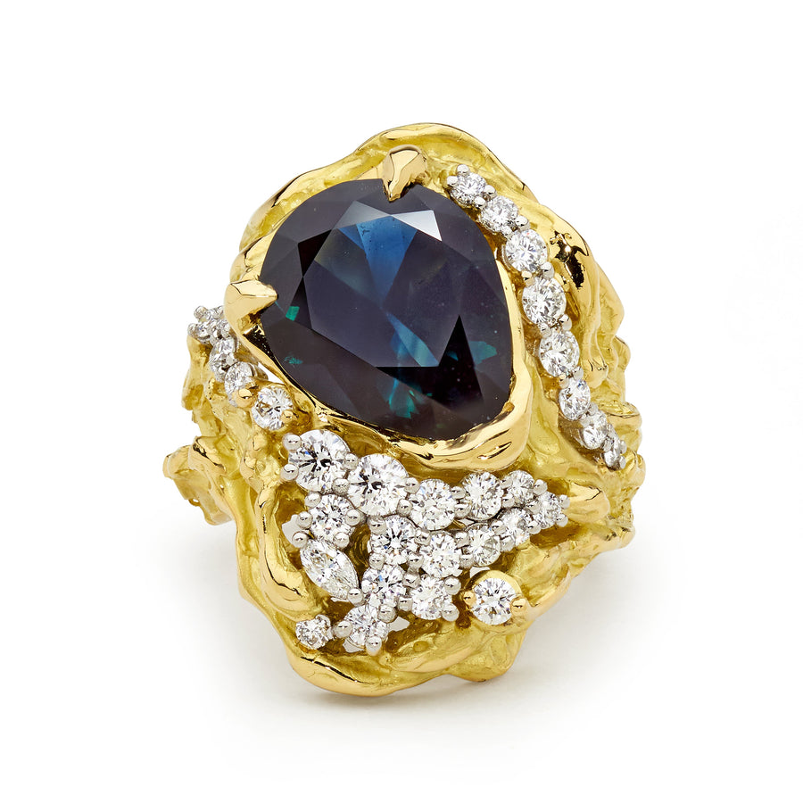 'Bell Gorge' Sapphire & Diamond Ring