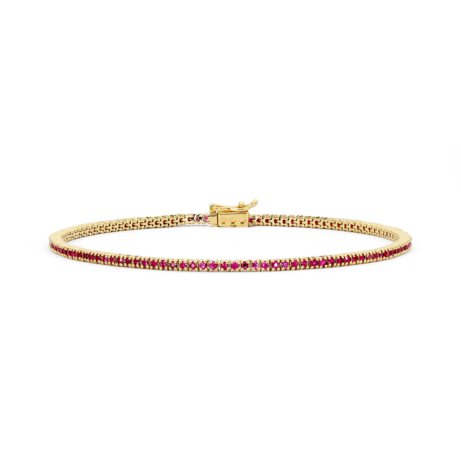 1.20CT CLAW SET RUBY TENNIS BRACELET