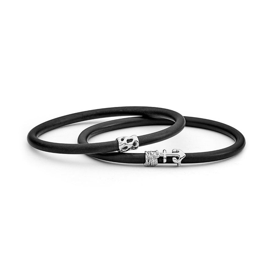 'Mini Cottesloe Reef' 18ct Gold Neoprene Bangle