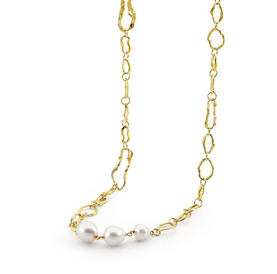 Freeform Link with Three Pearls
