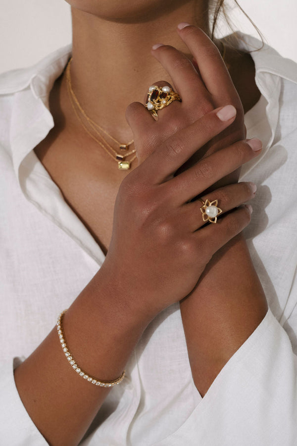'Wildflower' South Sea Pearl Ring