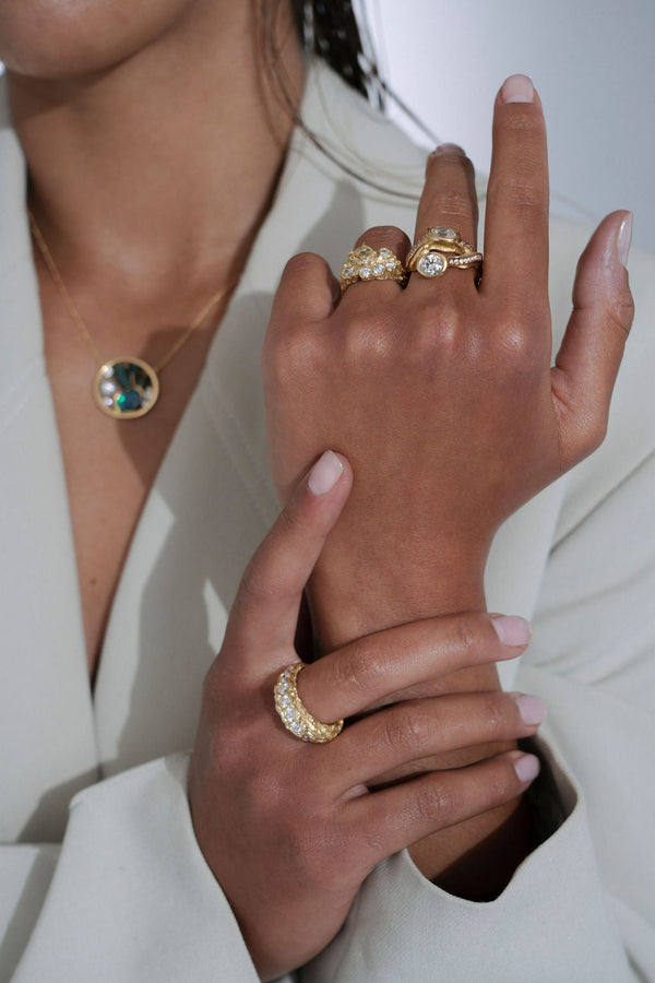 18ct Yellow Gold & Diamond Ring