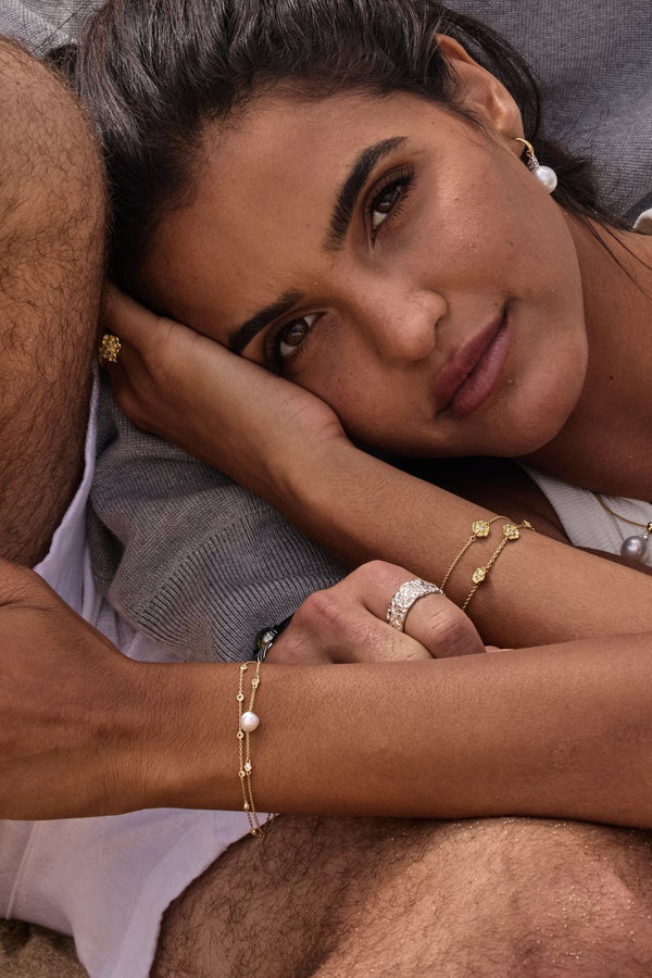 'Daisy Chain' diamond bracelet