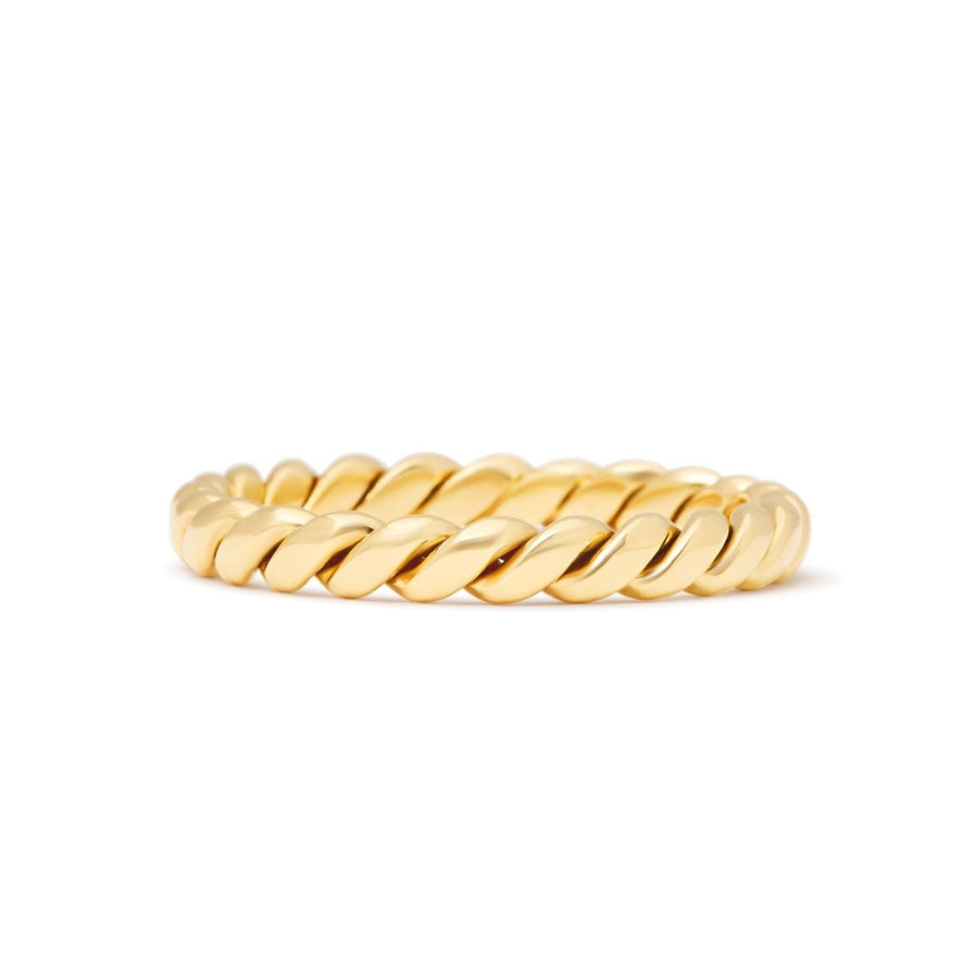'Twist' 18ct gold ring
