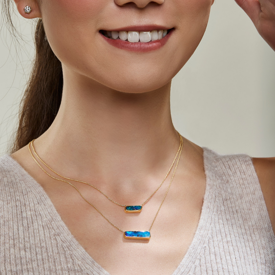 'Eternal Tides' Boulder Opal Necklace