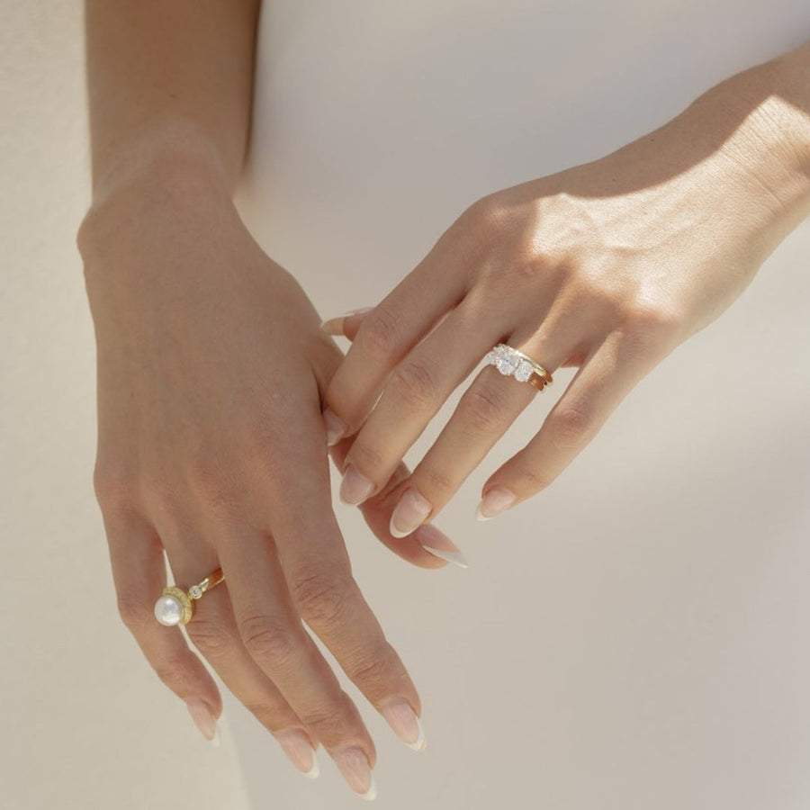 'Isadora' Trilogy Diamond Engagement Ring
