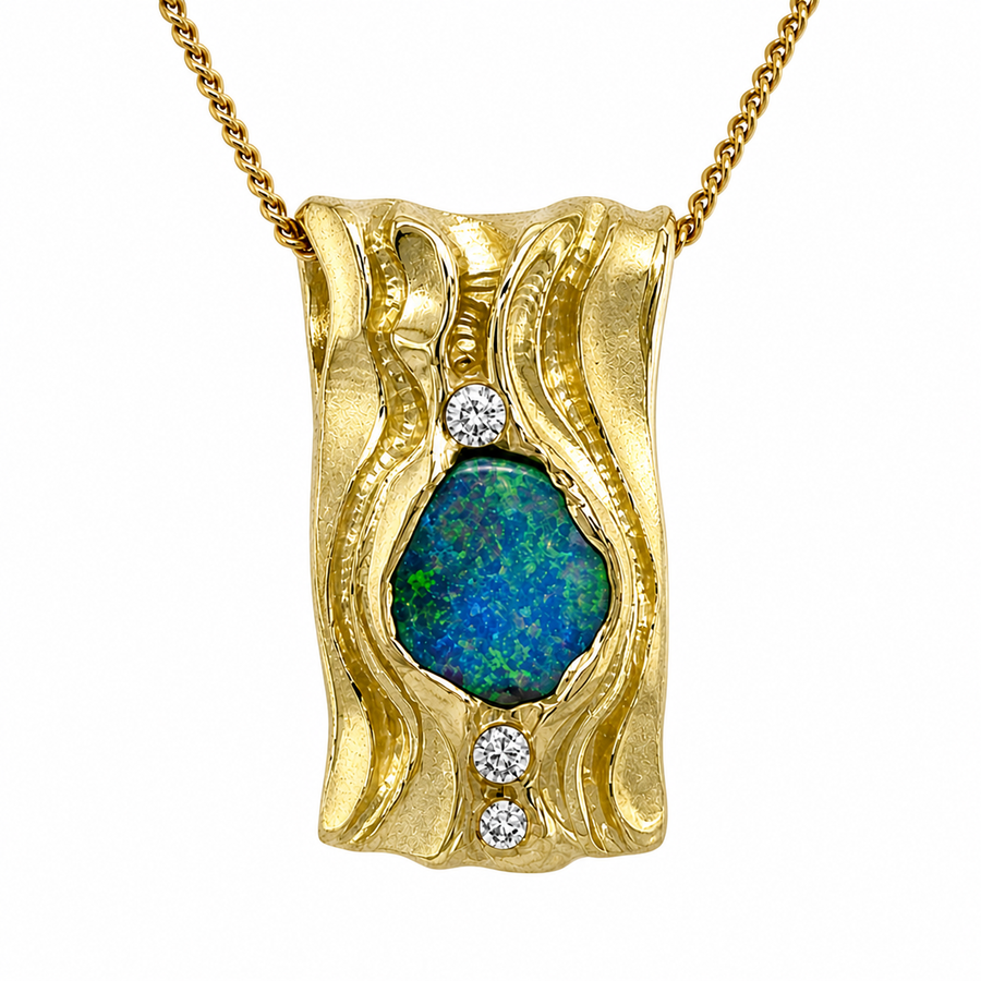 Opal Organic Pendant